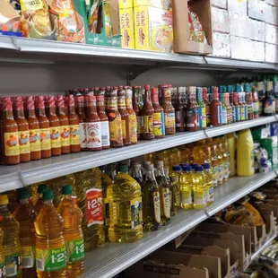 a wide variety of products in a grocery store