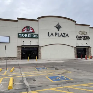 the entrance to a store