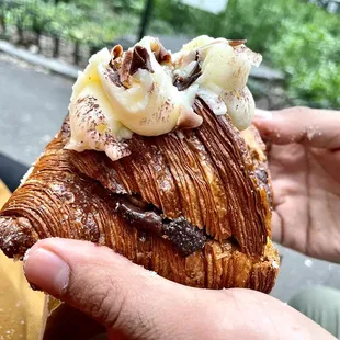 Pecan Brownie and Chocolate Almond Twice Baked Croissant