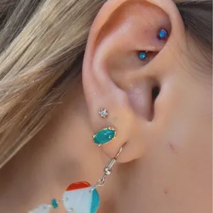 Rook piercing. Didn't hurt as much as my cartridge