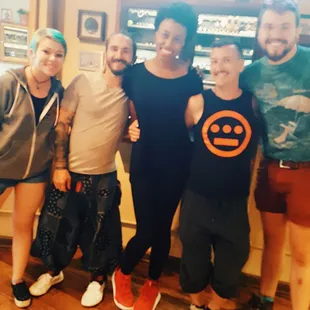 The two guys next to me were my piercers!