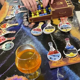 a man playing a board game