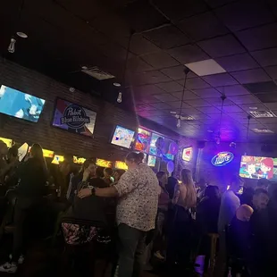 Bad photo but the wall was lined up with arcade games