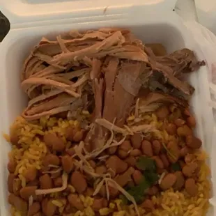 Pork Rice  Beans