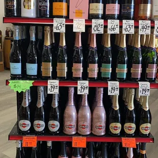 Big collection of wines..