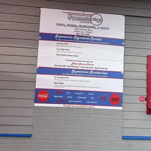Quick view of menu