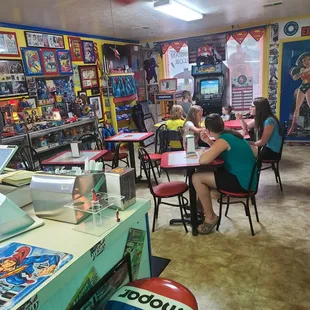 the interior of a toy store