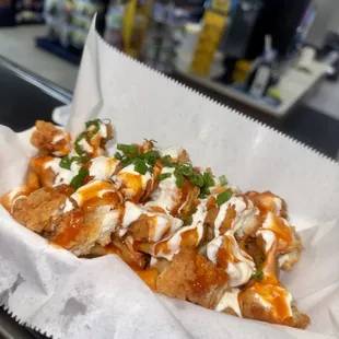 Crispy Buffalo Chicken Ranch Sidewinder Fries