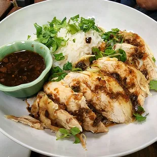 Khao Man Gai: it&apos;s similar to Hainanese chicken.