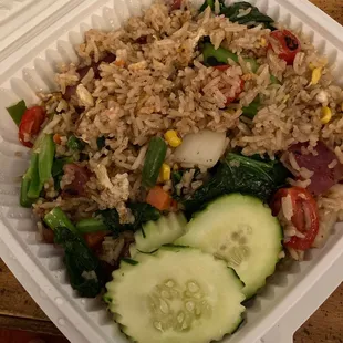 Sweet sausage fried rice