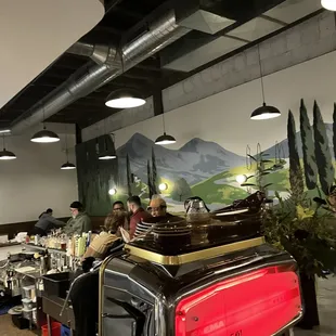 interior, sushi and sashimi