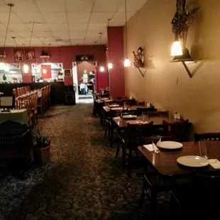 Plenty of seating for large parties or more intimate dining.