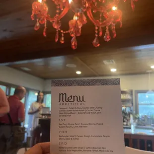 Menu for one of the dinners we recently had at Supper Friends at Swoop House