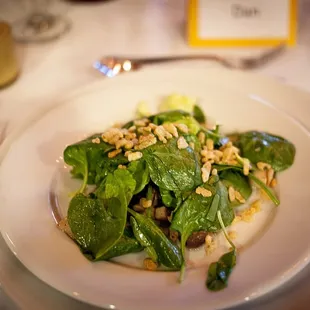 Sauteed Wild Mushrooms, Mixed greens with Tamari Butter and Toasted Rice