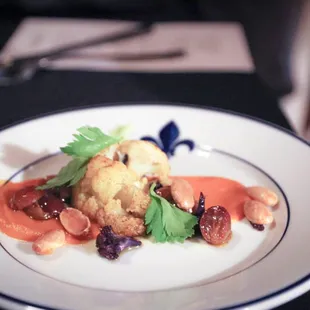 a plate of food on a table