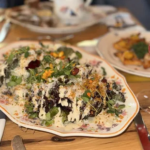 Seasonal Caesar salad