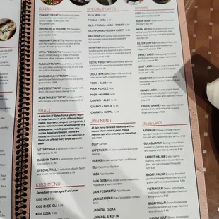 sushi and sashimi, menu