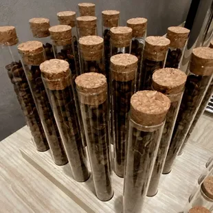 a display of coffee roasters