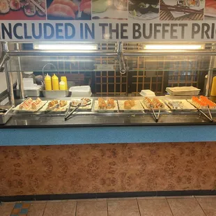 Full sushi Bar freshly prepared in front of you I will try next time I was too full