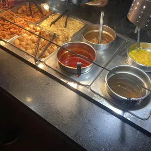 Fried foods Hot and Sour Soup Egg Drop Soup sweet and sour sauce