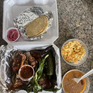 Whole Grilled Chicken with Sides