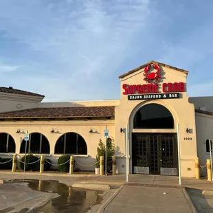 the front of the restaurant