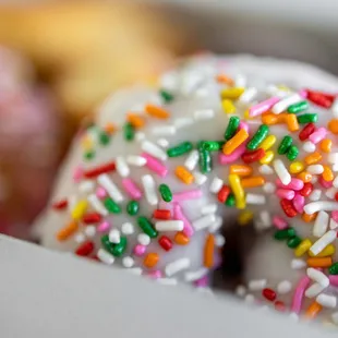 a variety of sprinkles in a box