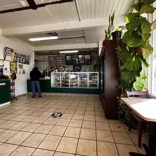 the inside of a restaurant