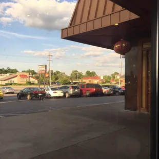 outside