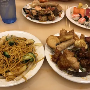 Chinese buffet samplings