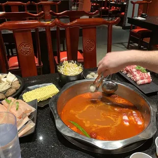 Look at us - making dinner! Lol.