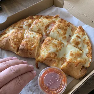 Meatball calzones