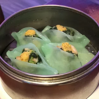 11. Crabmeat and Shrimp with Spinach Dumplings