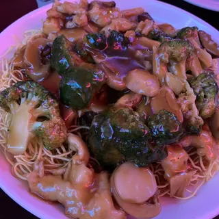 Chicken Pan Fried Noodles
