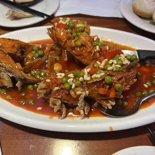 70. Crispy Whole Fish with Pine Nuts