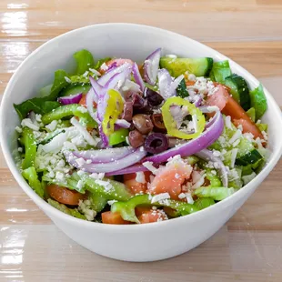 Greek Salad presentation