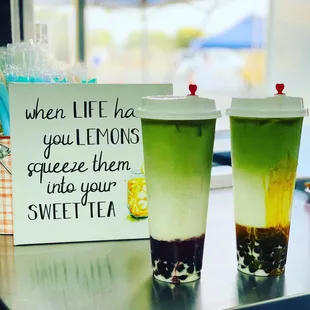 Mango Matcha &amp; Strawberry Matcha