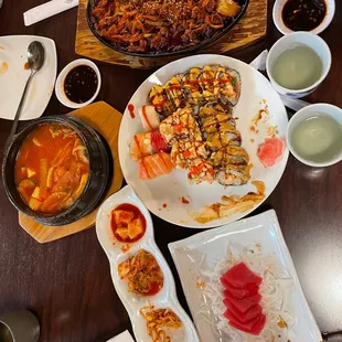 sashimi, sushi and sashimi, sushi, food