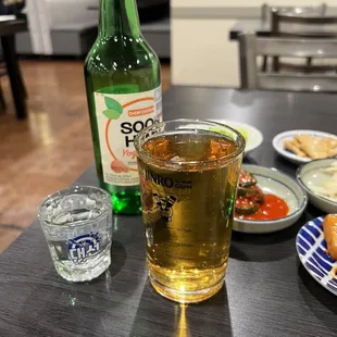 Soju &amp; beer, a must have in my opinion.