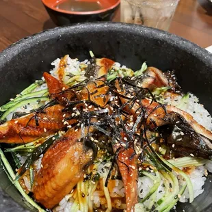 Eel bibimbap