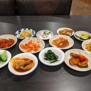 I got the tofu stew it was delicious.   The sides were so good. The staff was friendly and nice. Great experience.