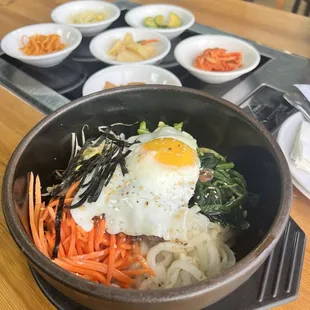 Bibimbap with beef