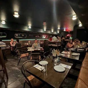 Interior at 7:13 pm on a Saturday