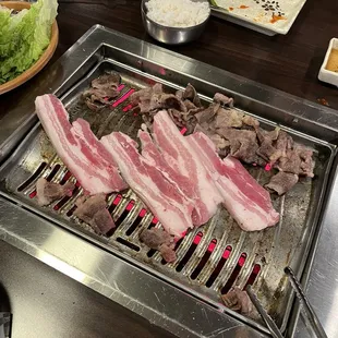 The grill - pork belly and beef belly