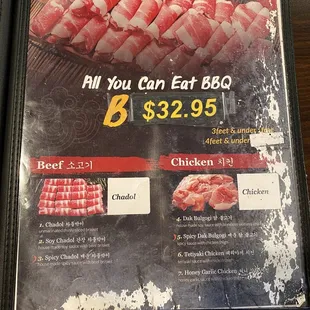 menu, sushi and sashimi
