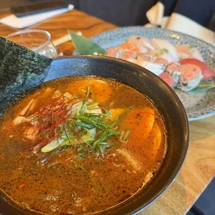 Spicy IMPOSSIBLE TAN TAN RAMEN with chicken