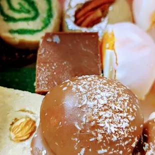 a variety of desserts