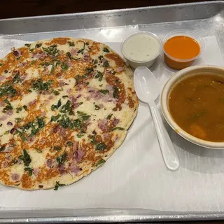 Onion Chilli Uttapam