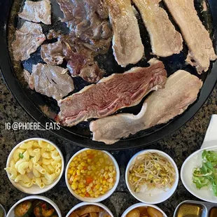 a variety of food items