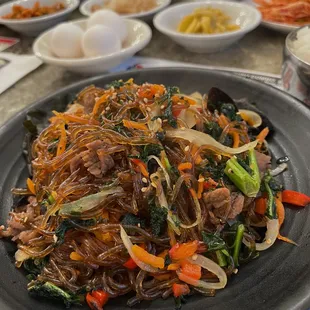 Stir Fried Glass Noodle Soontofu